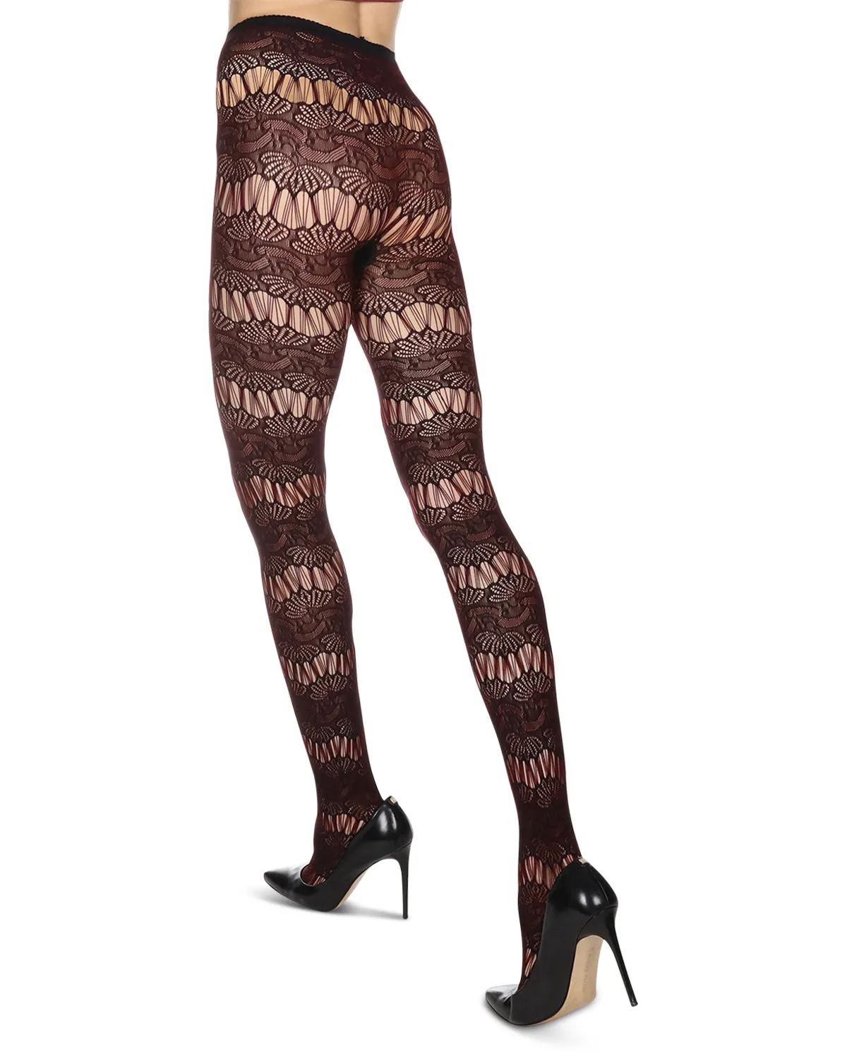 Semi Botanic Two Toned Net Tights