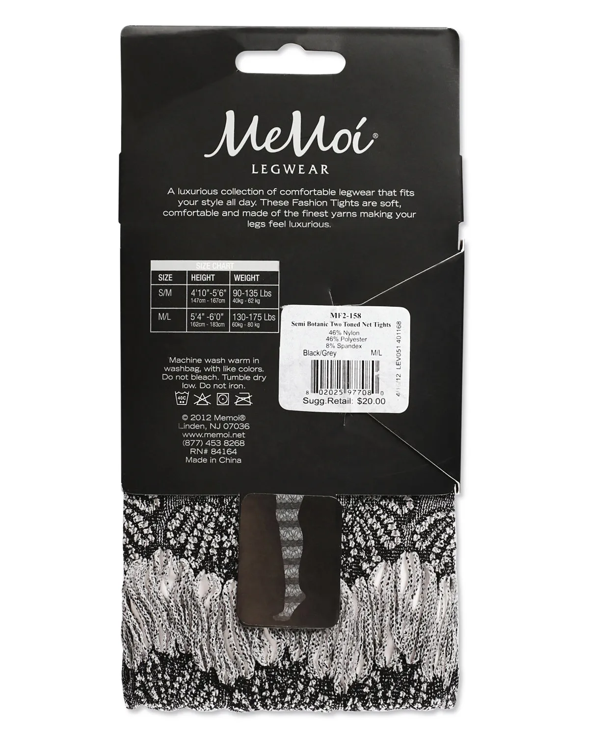 Semi Botanic Two Toned Net Tights