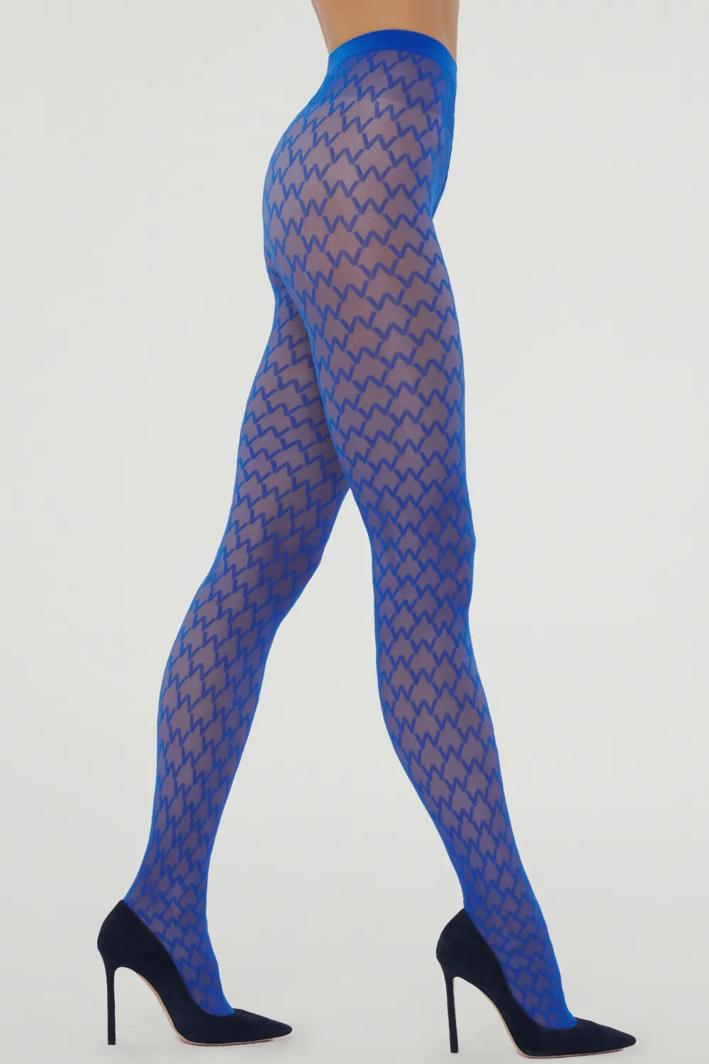 Sheer W Tights Electric Blue