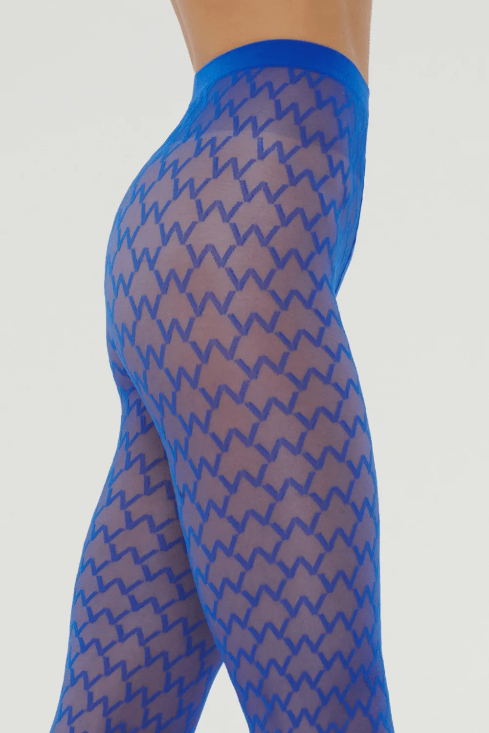Sheer W Tights Electric Blue