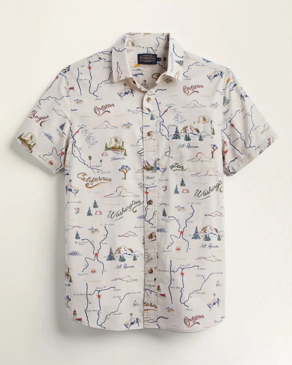 Shoreline Short Sleeve Shirt - Tan/Route 101