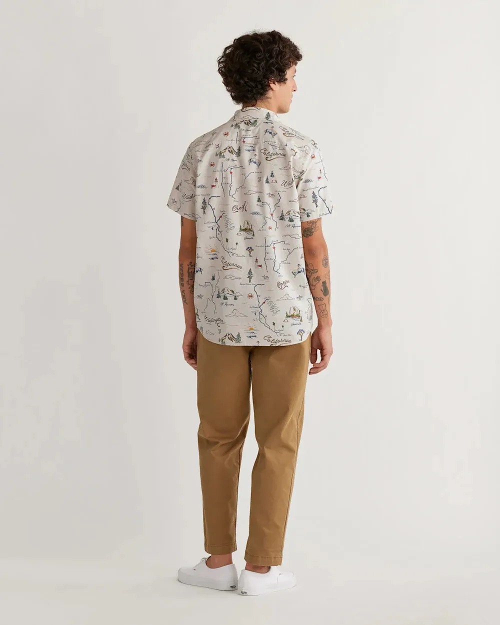 Shoreline Short Sleeve Shirt - Tan/Route 101