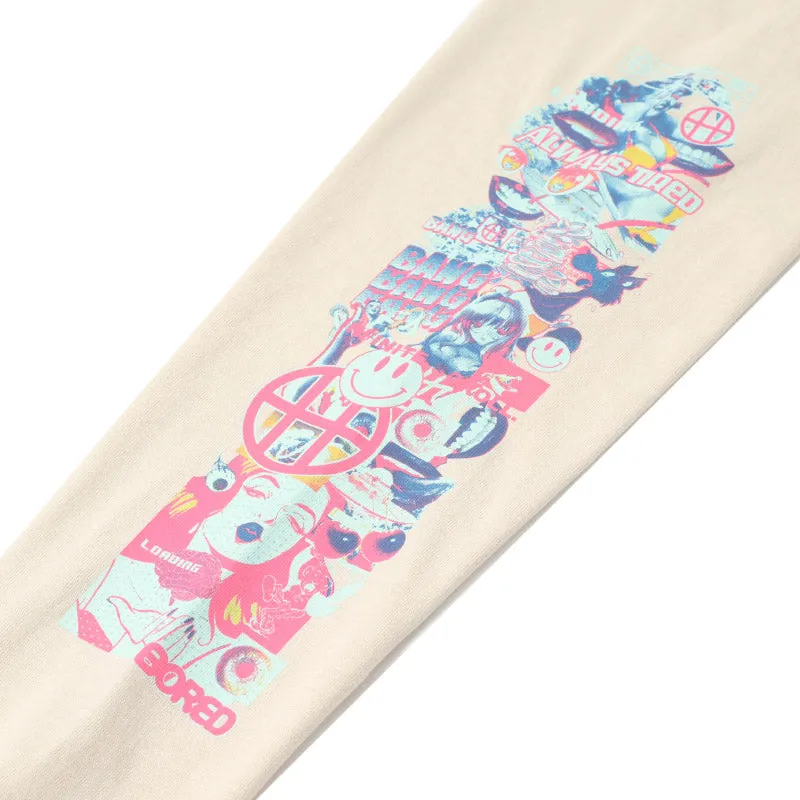 SHORT TERM L/S POCKET TEE OYSTER WHITE