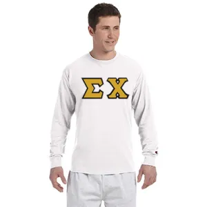 Sigma Chi Champion Long-Sleeve Tee - Champion CC8C - TWILL