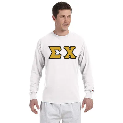 Sigma Chi Champion Long-Sleeve Tee - Champion CC8C - TWILL