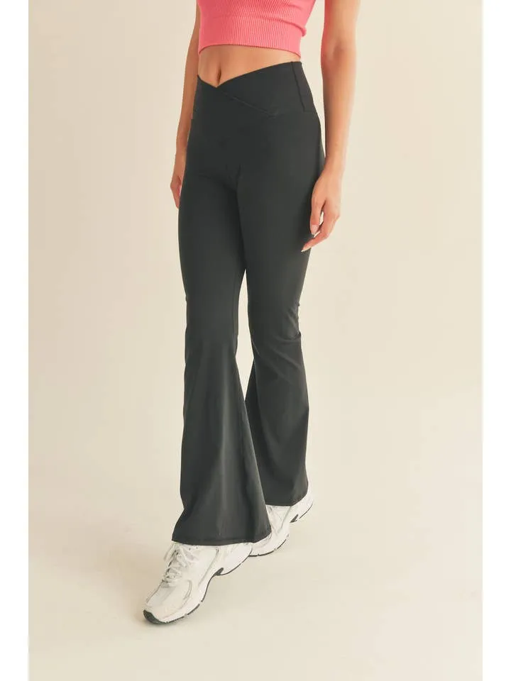 Silence High Waist Crossover Flare Legging
