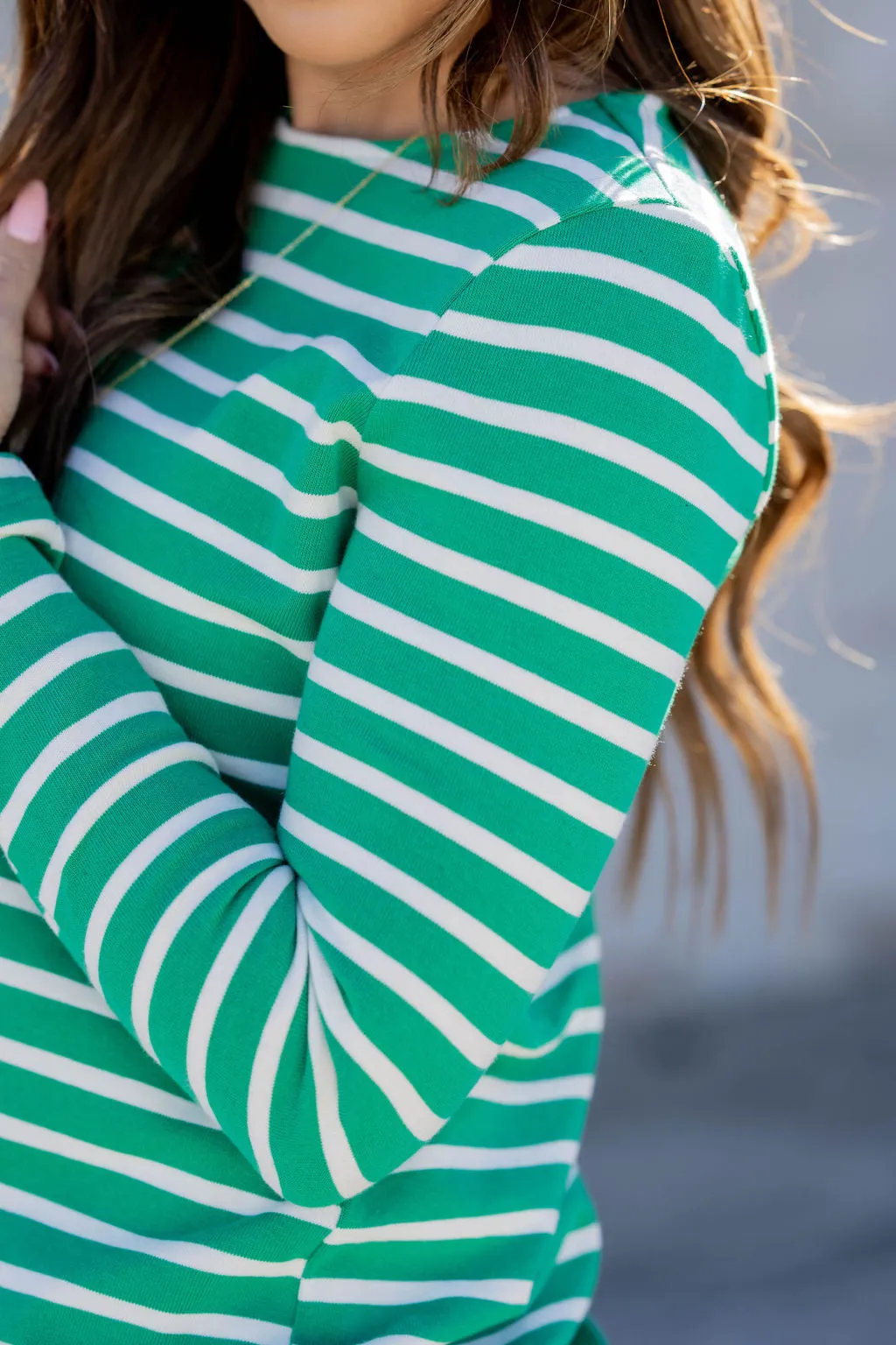 Simple Striped Long Sleeve Tee