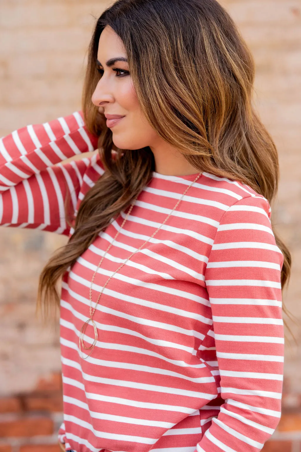 Simple Striped Long Sleeve Tee