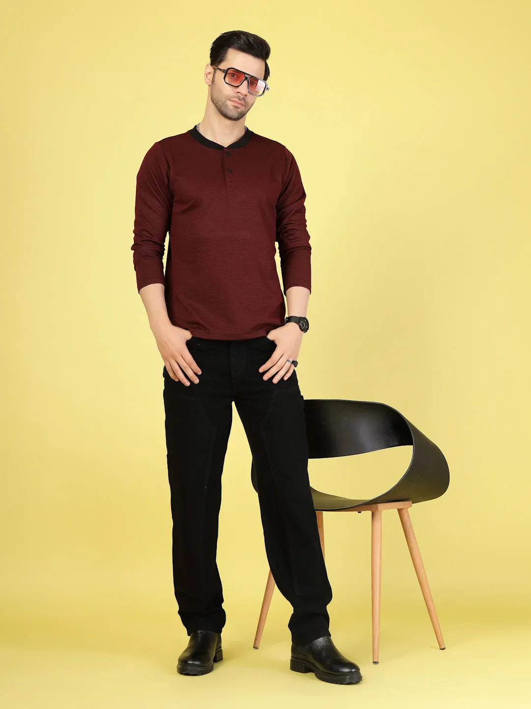 Soft Polyester Waffle T-Shirt