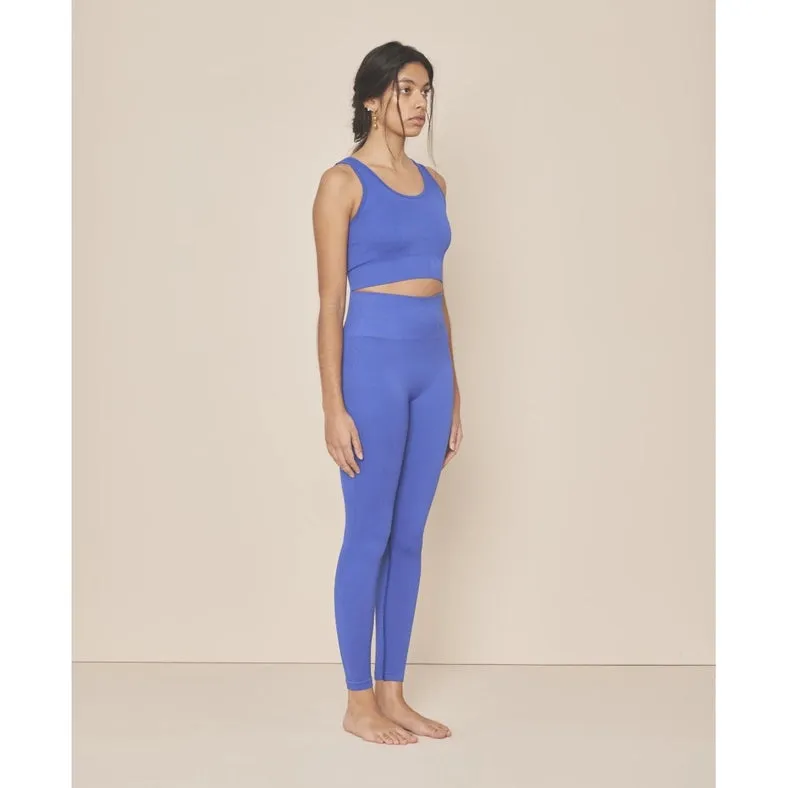 Soft Rib Seamless Legging - Indigo