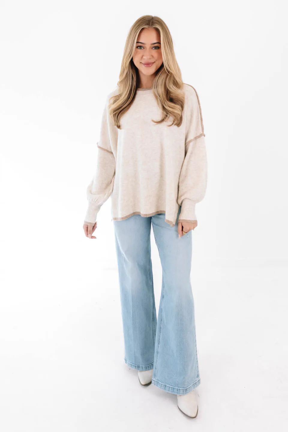 Something Great Sweater - Oatmeal