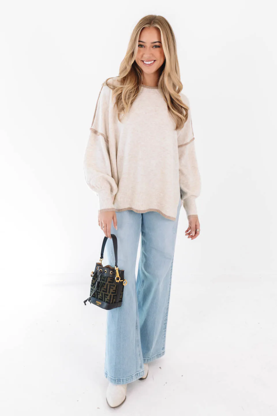 Something Great Sweater - Oatmeal