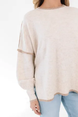 Something Great Sweater - Oatmeal