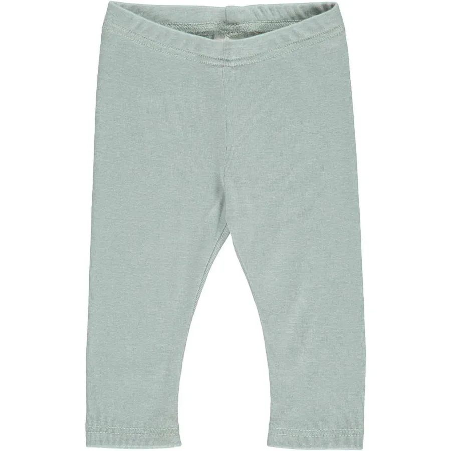 Spa Green Woolly Silk Leggings
