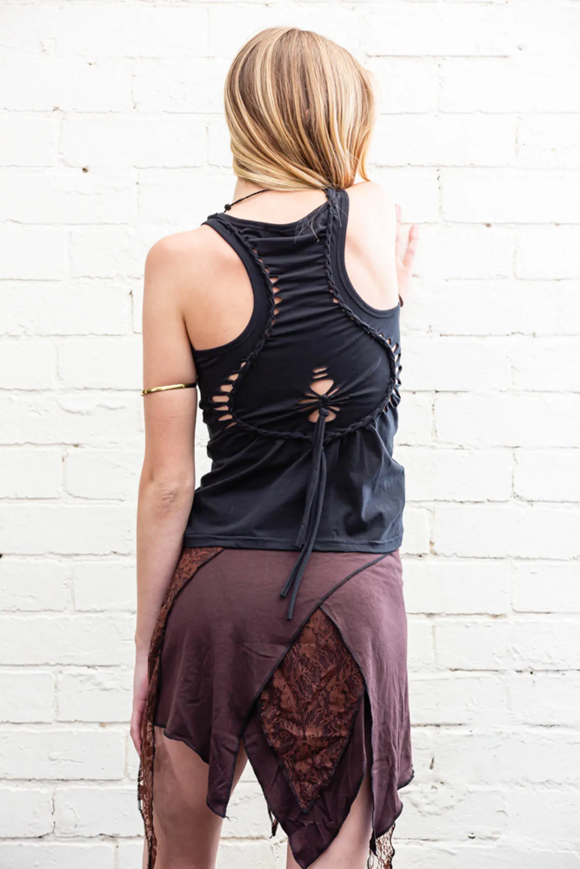 Spirit Weaver Skirt in Brown