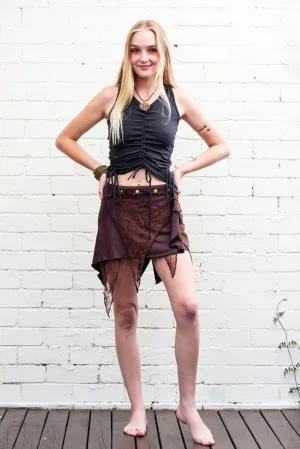 Spirit Weaver Skirt in Brown