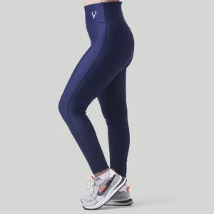 Stag Women Slash Dri-Fit Leggings (Navy Blue)