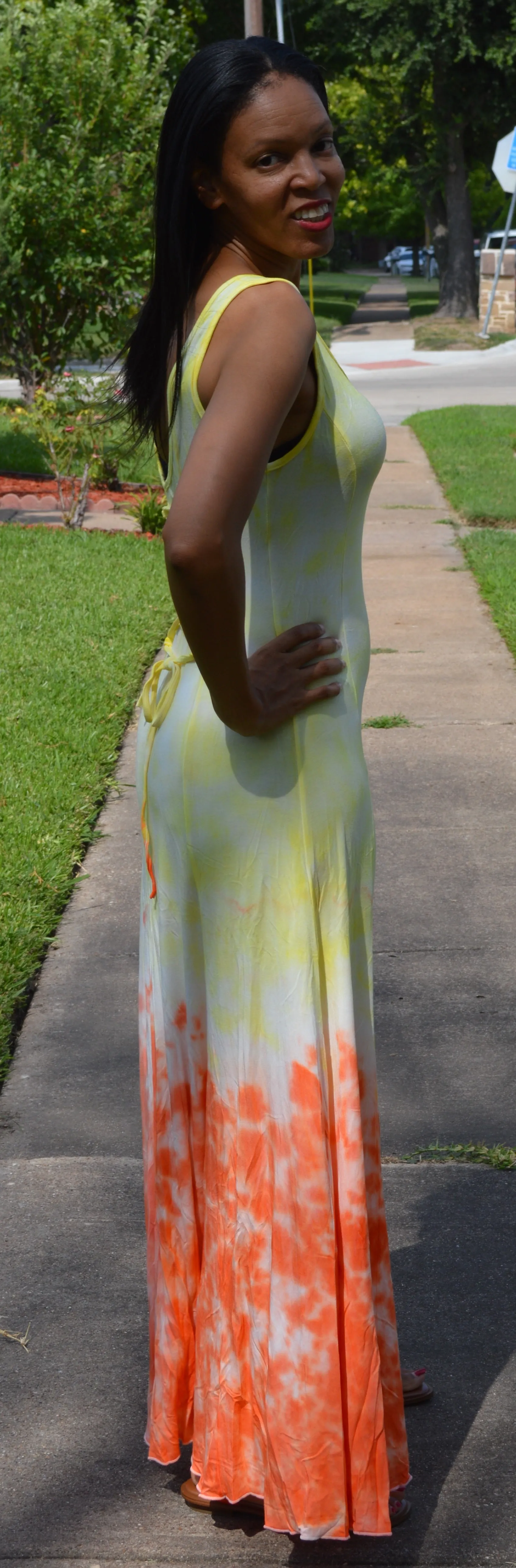 Sunrise Halter Maxi Dress