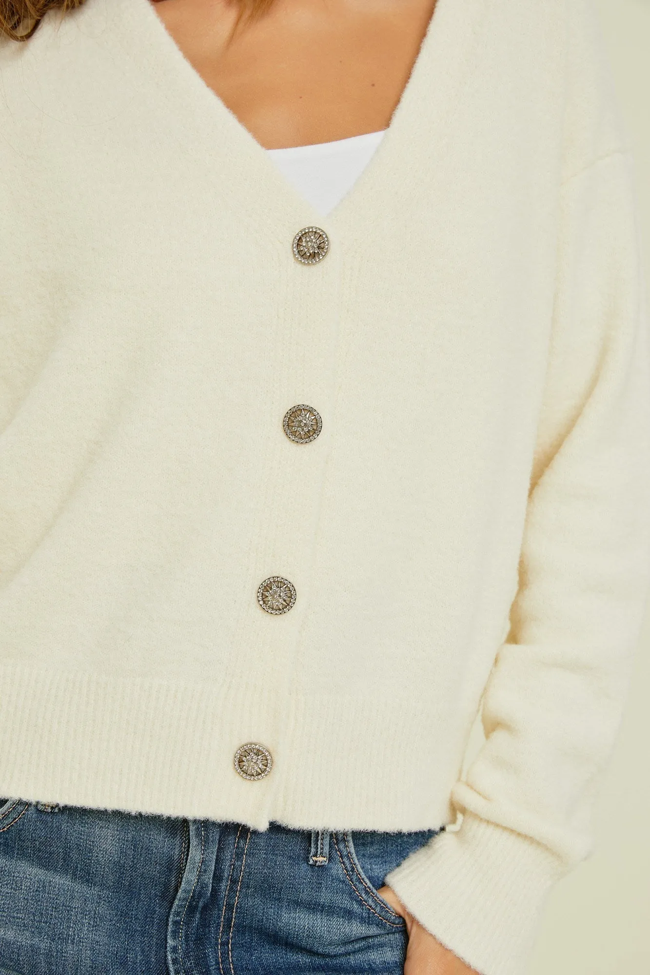 Sweater | Ivory Cardigan