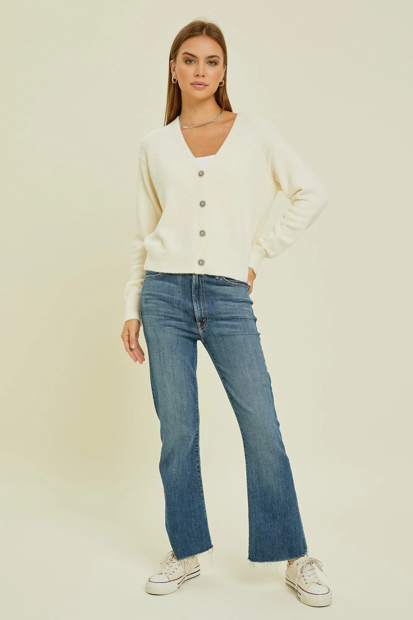 Sweater | Ivory Cardigan
