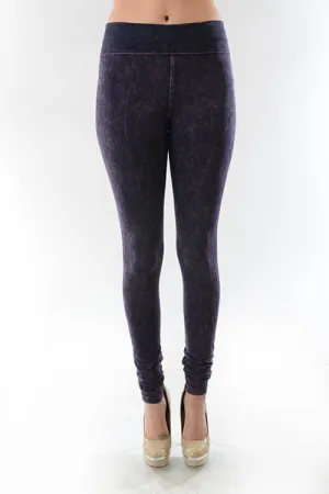 T-Party Mineral Wash Foldover Legging