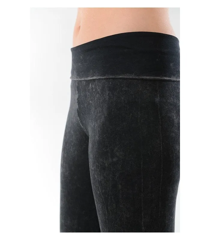T-Party Mineral Wash Foldover Legging