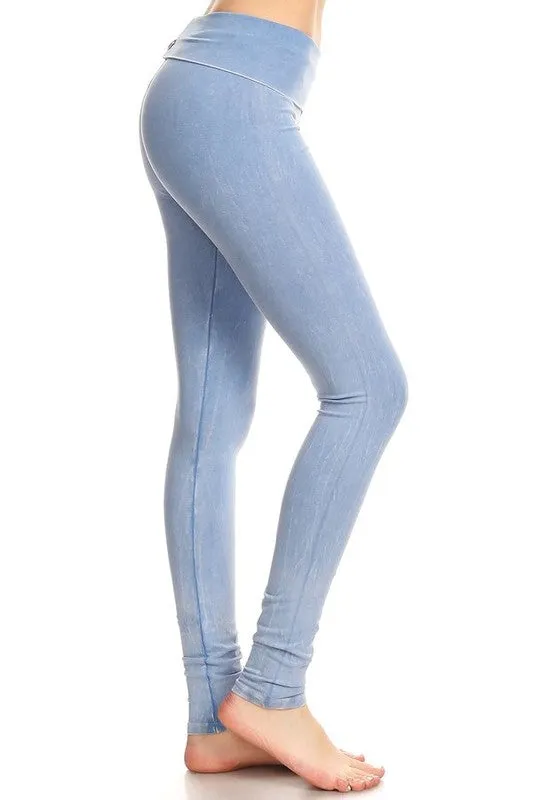 T-Party Mineral Wash Foldover Legging