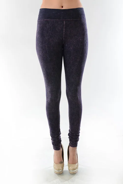 T-Party Mineral Wash Foldover Legging