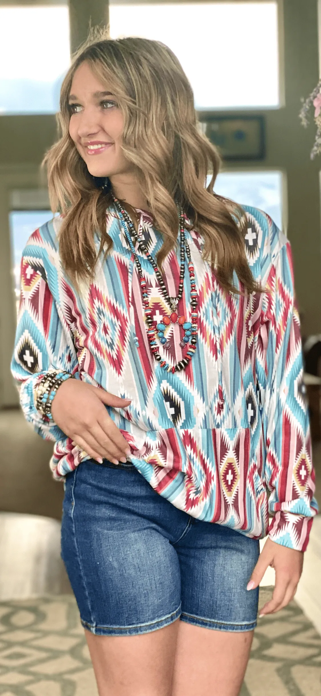 The North of Pueblo Aztec Hoodie Top