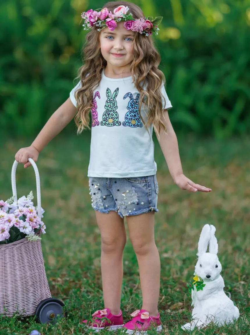 Three Fierce Bunnies Leopard Top