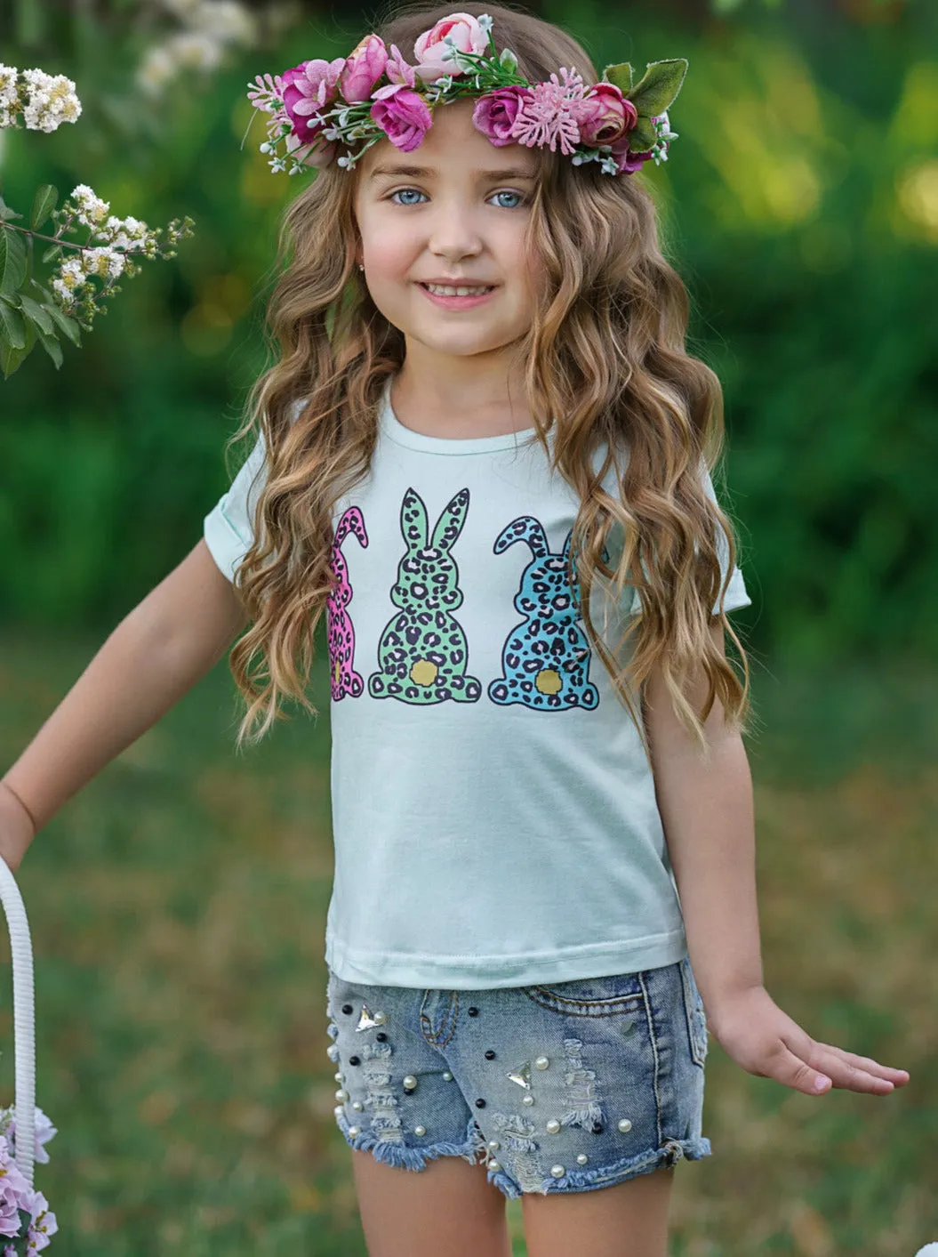 Three Fierce Bunnies Leopard Top