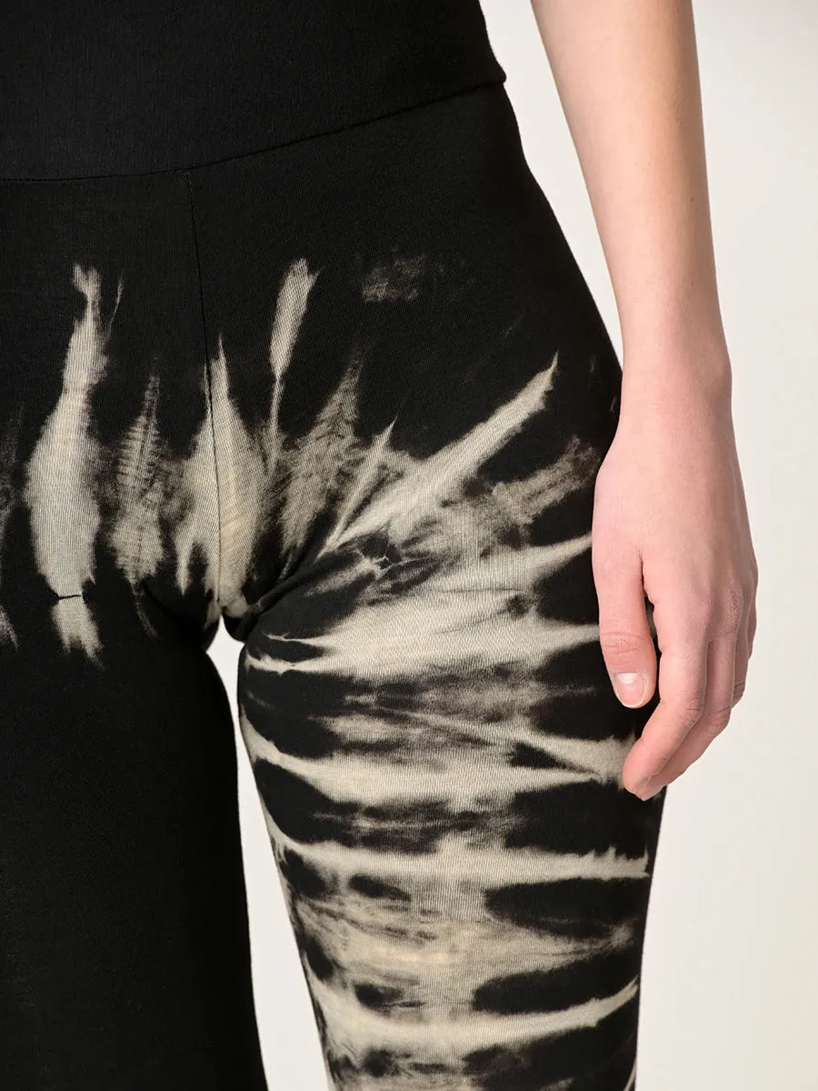 Tie Dye Leggings - Black - Style 2