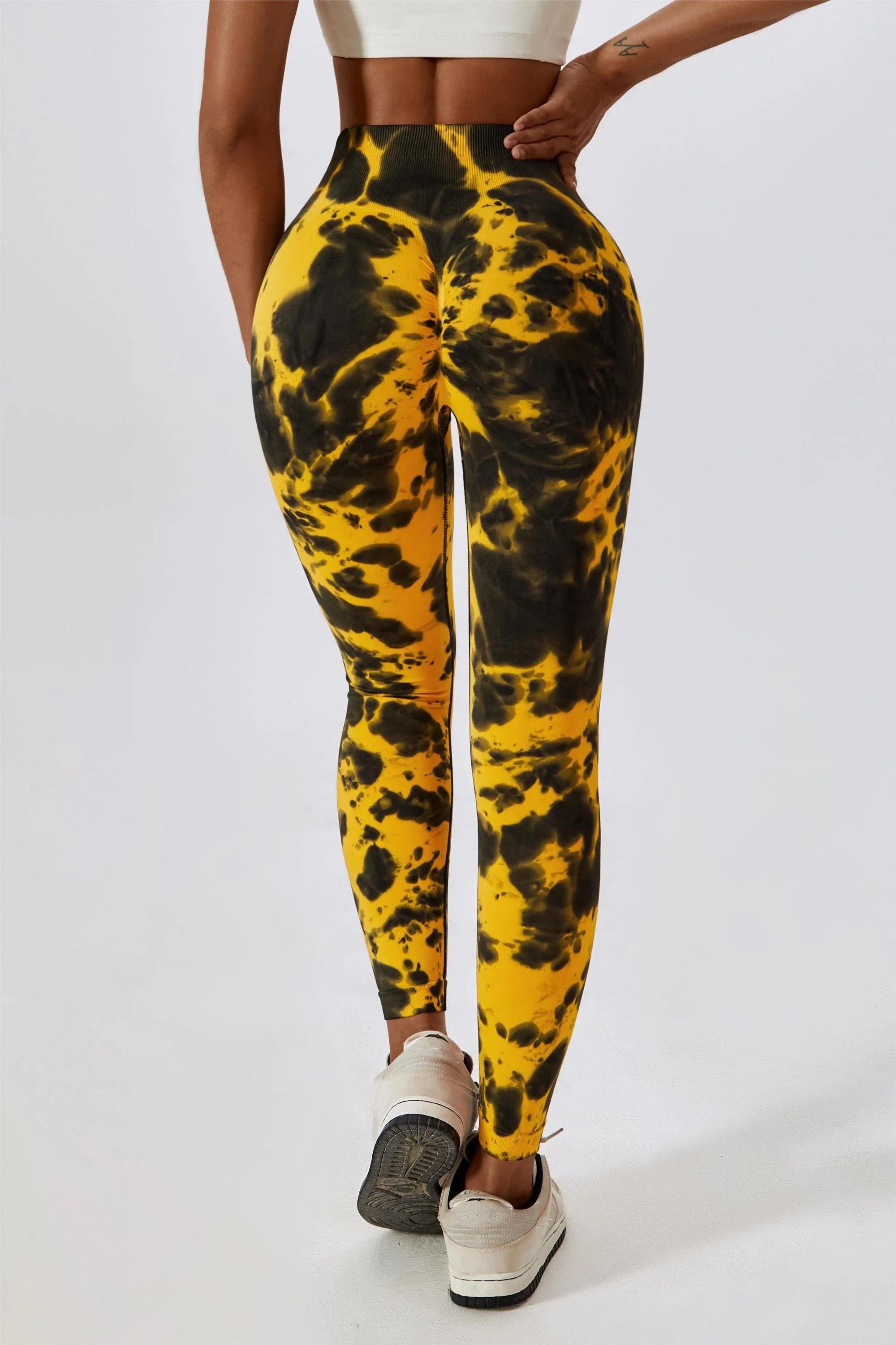 Tie Dye Seamless High-Rise Scrunch Leggings