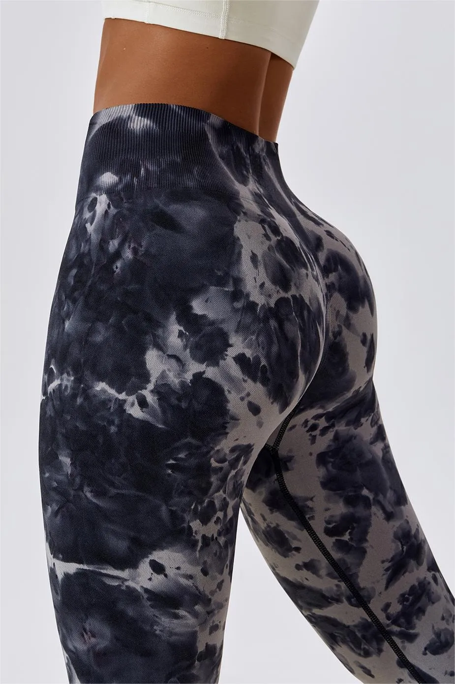Tie Dye Seamless High-Rise Scrunch Leggings