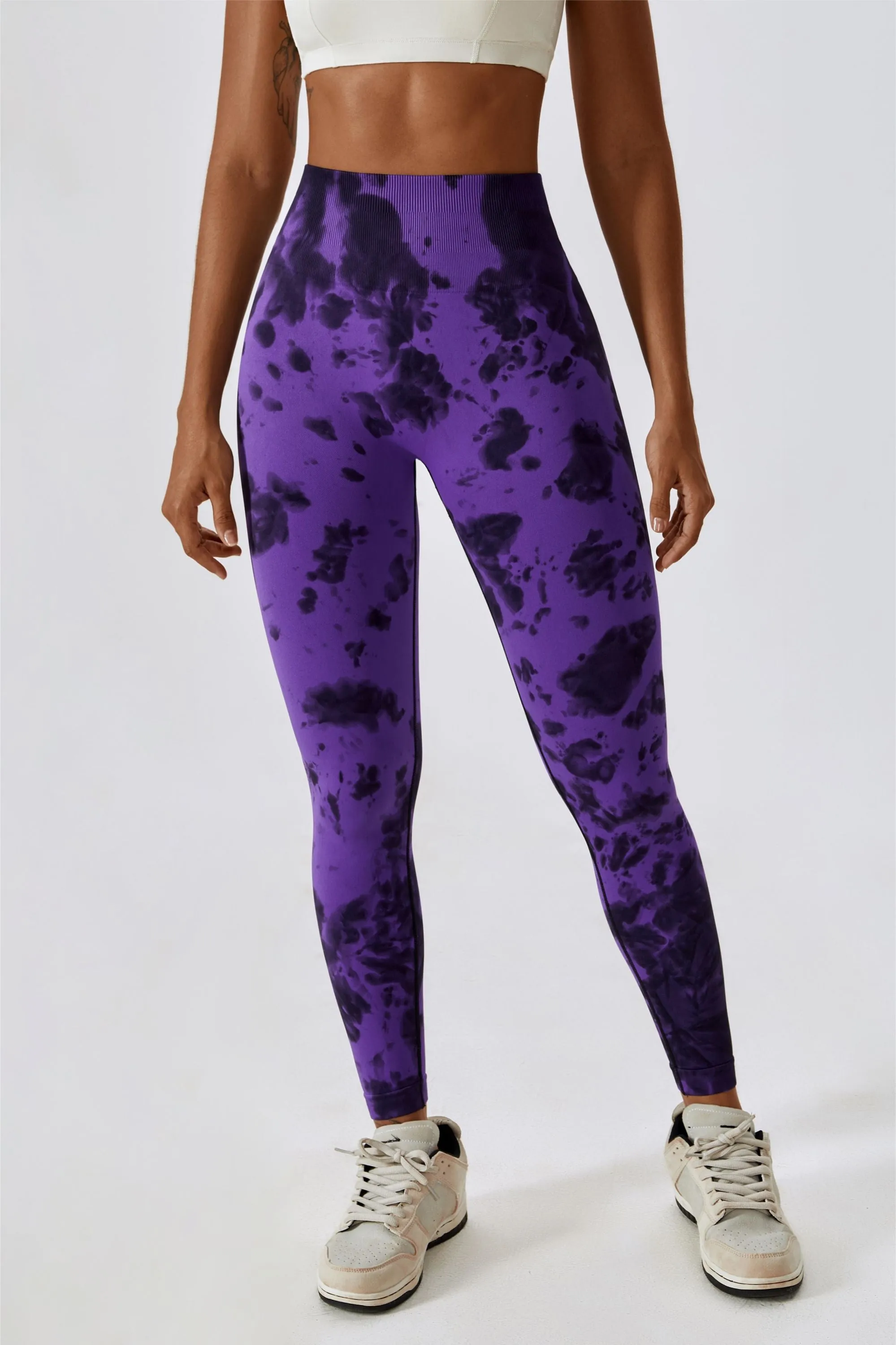Tie Dye Seamless High-Rise Scrunch Leggings