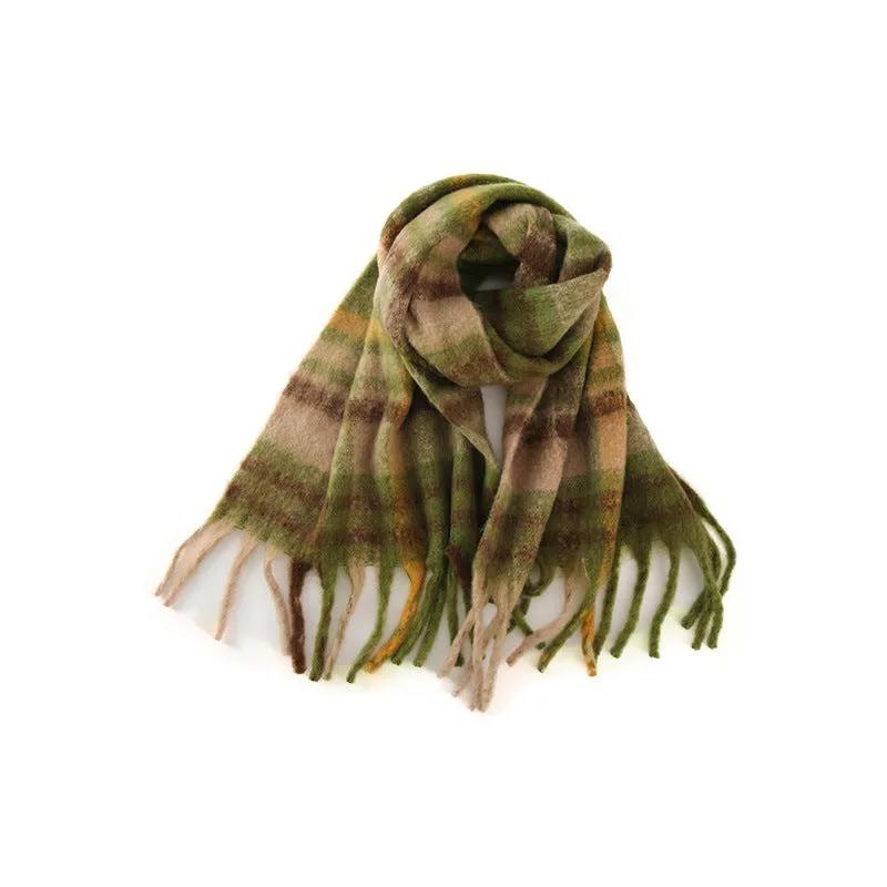 TLQHZZ-071 plaid stripe winter scarf