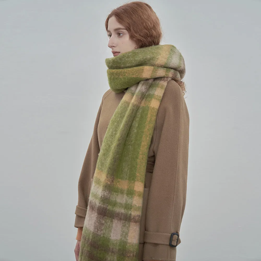 TLQHZZ-071 plaid stripe winter scarf