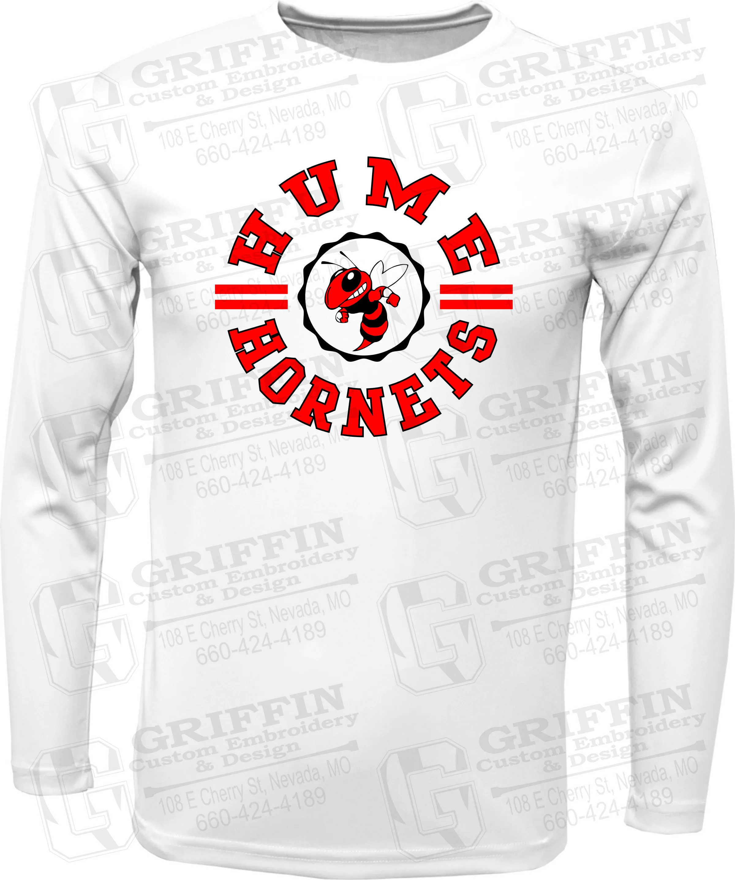 Toddler Dry-Fit Long Sleeve T-Shirt - Hume Hornets 23-B
