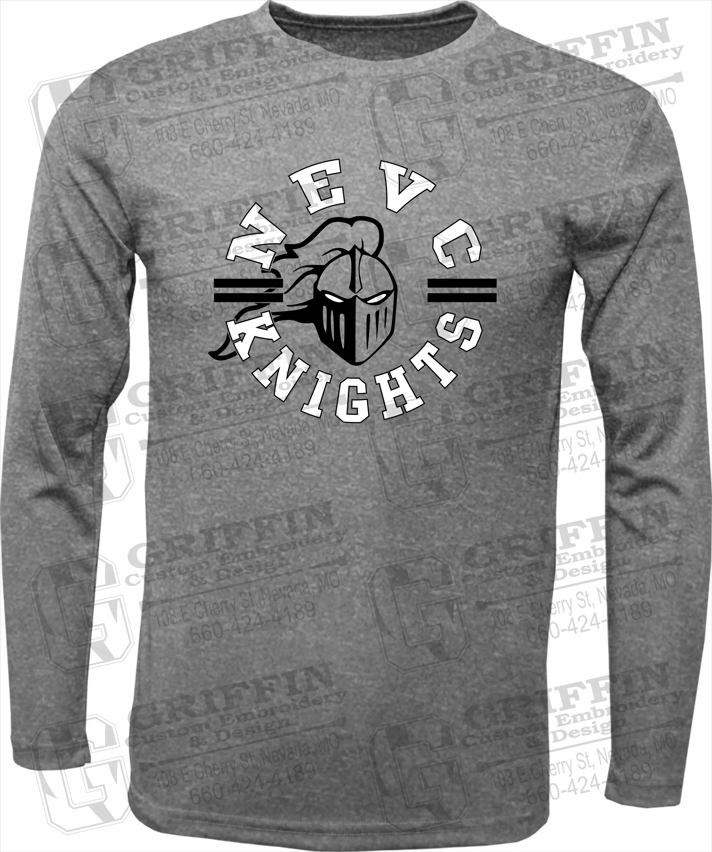 Toddler Dry-Fit Long Sleeve T-Shirt - NEVC Knights 23-C