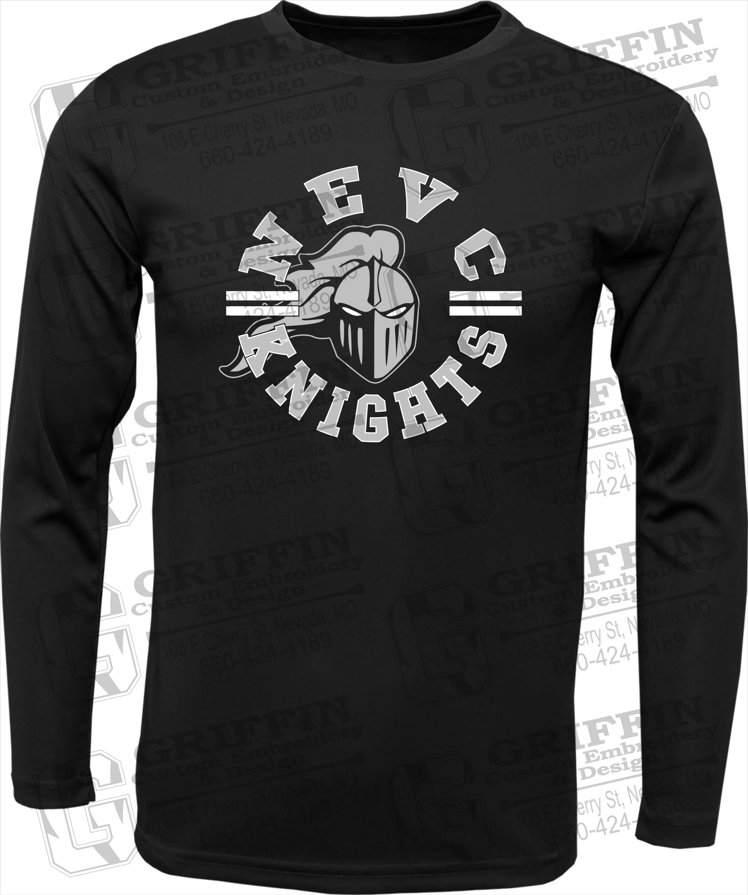 Toddler Dry-Fit Long Sleeve T-Shirt - NEVC Knights 23-C