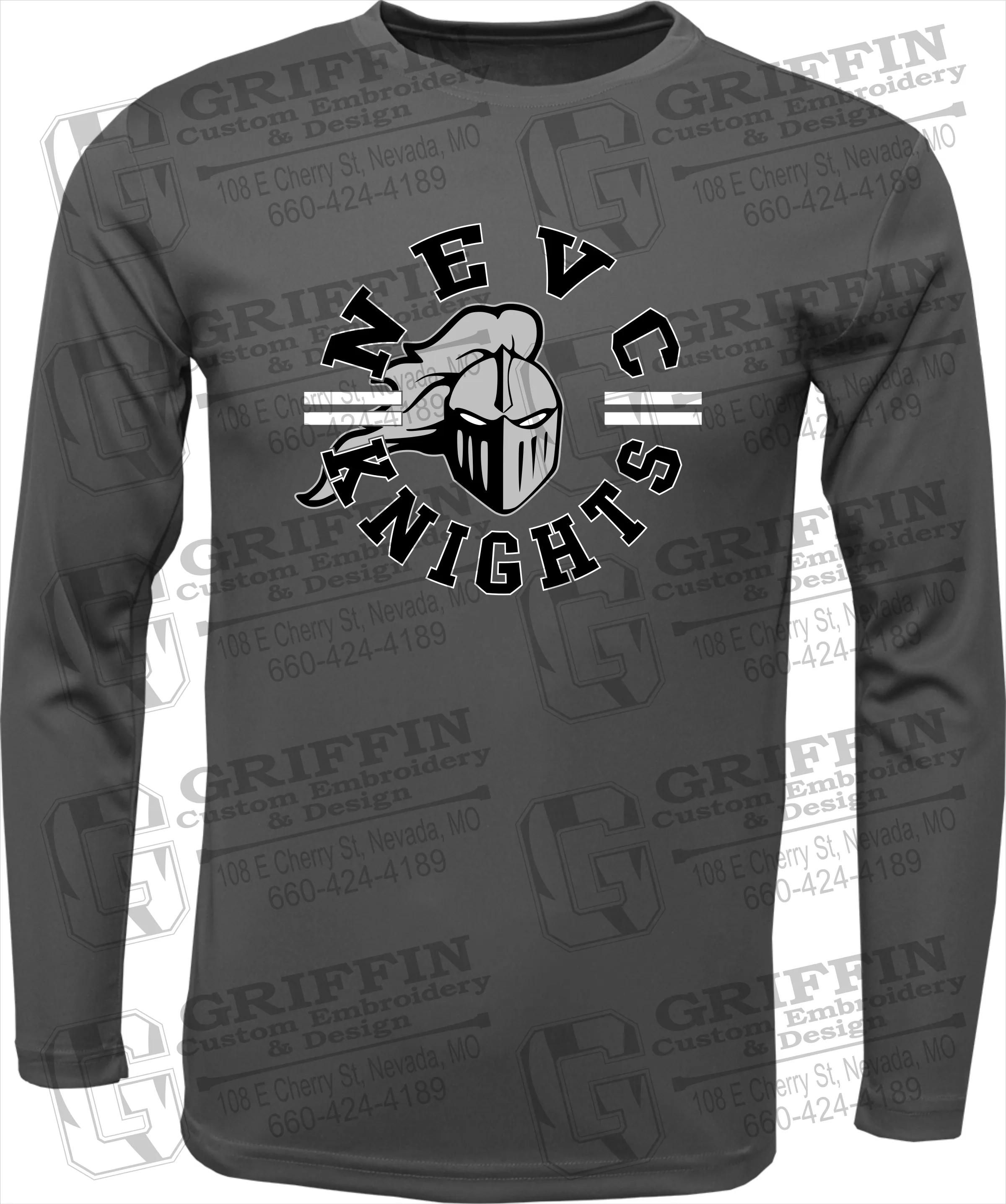Toddler Dry-Fit Long Sleeve T-Shirt - NEVC Knights 23-C