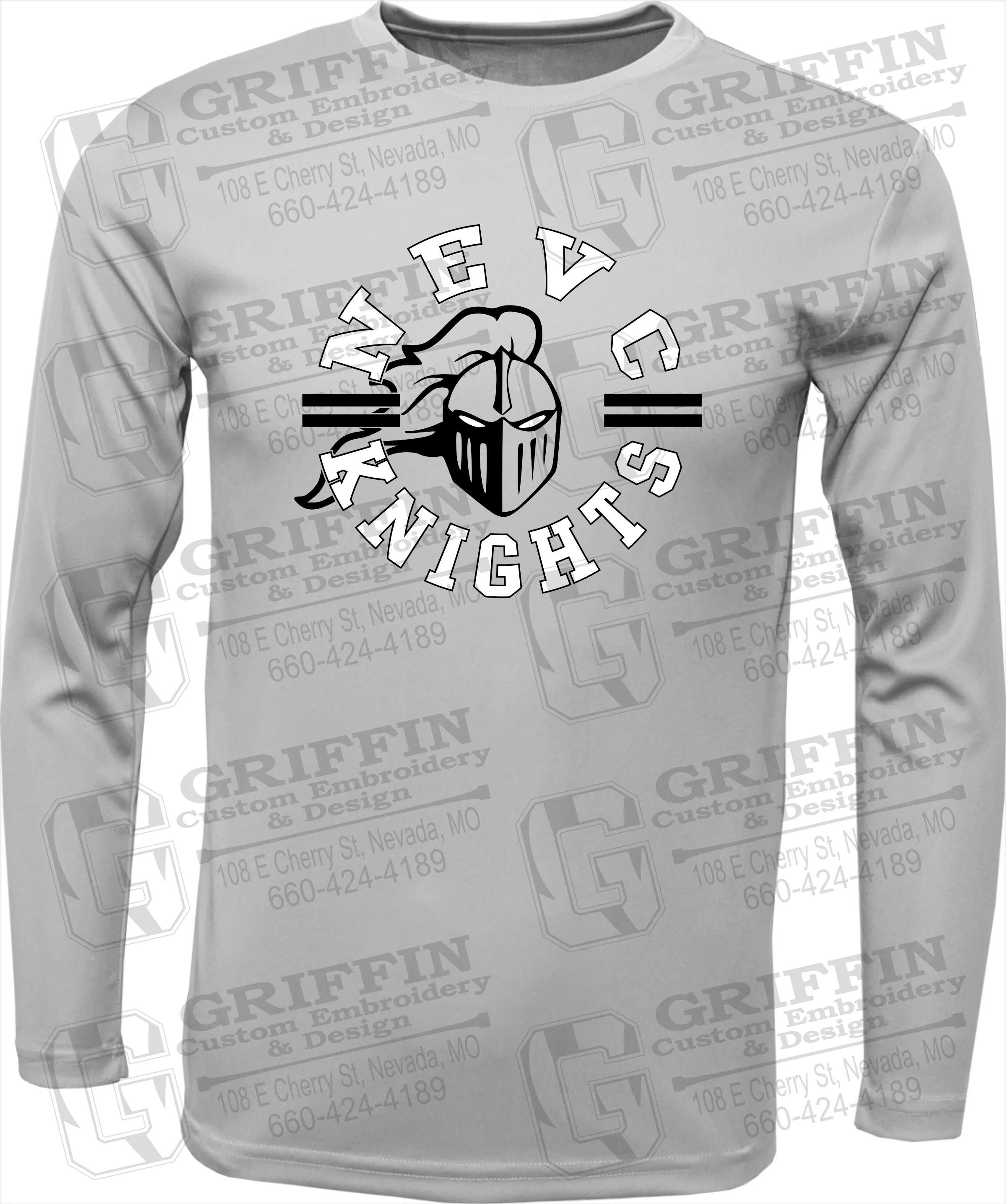 Toddler Dry-Fit Long Sleeve T-Shirt - NEVC Knights 23-C