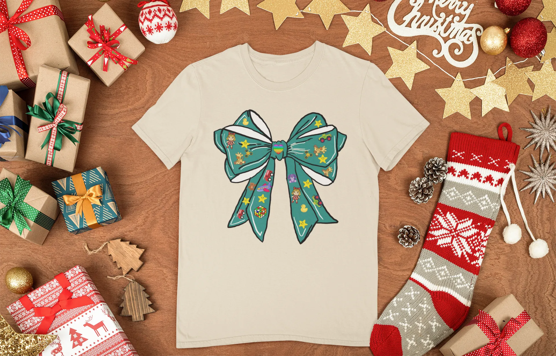 Toys for Tots Bow T-shirt