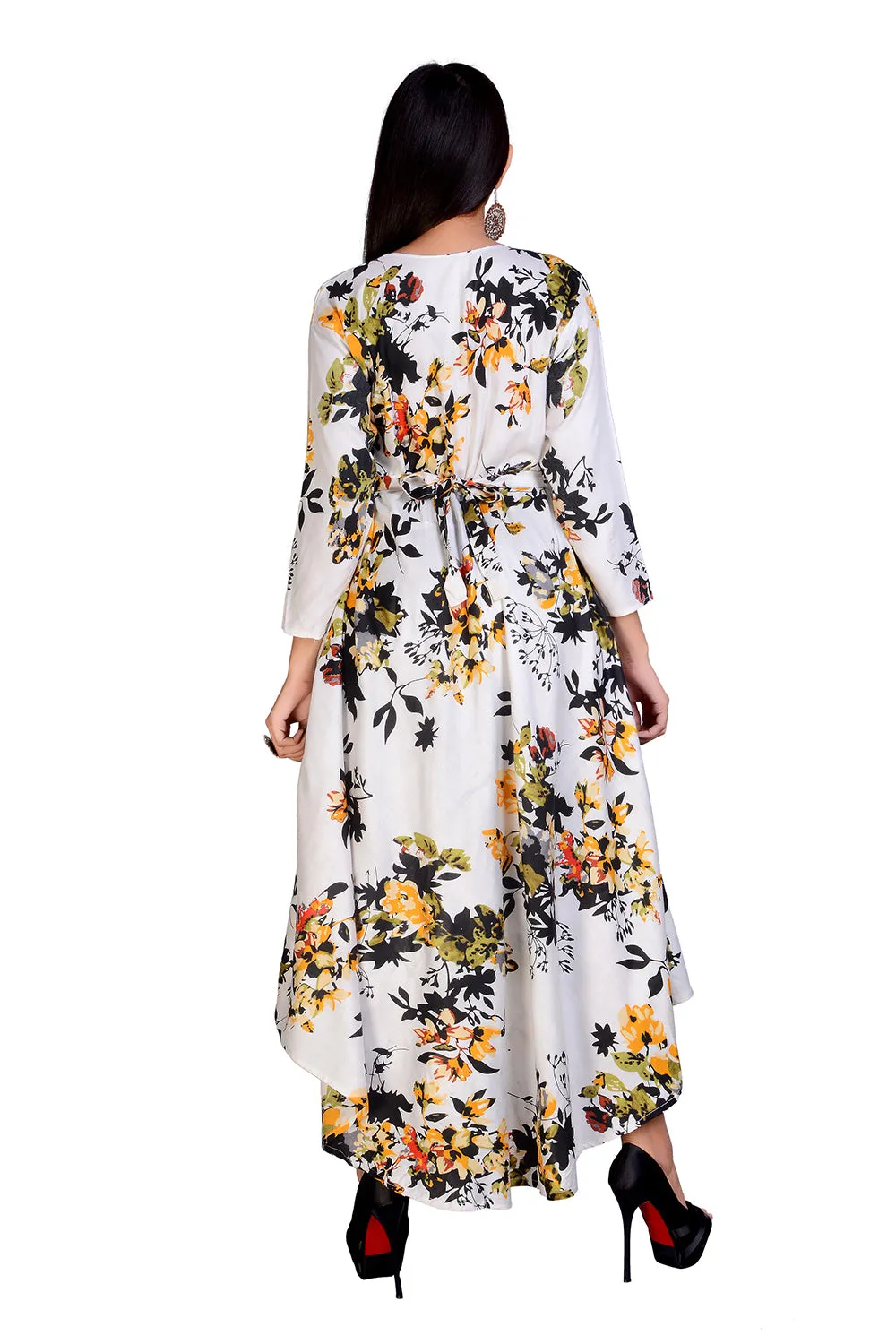 Trendy Fashionable Women Printed Long Dress