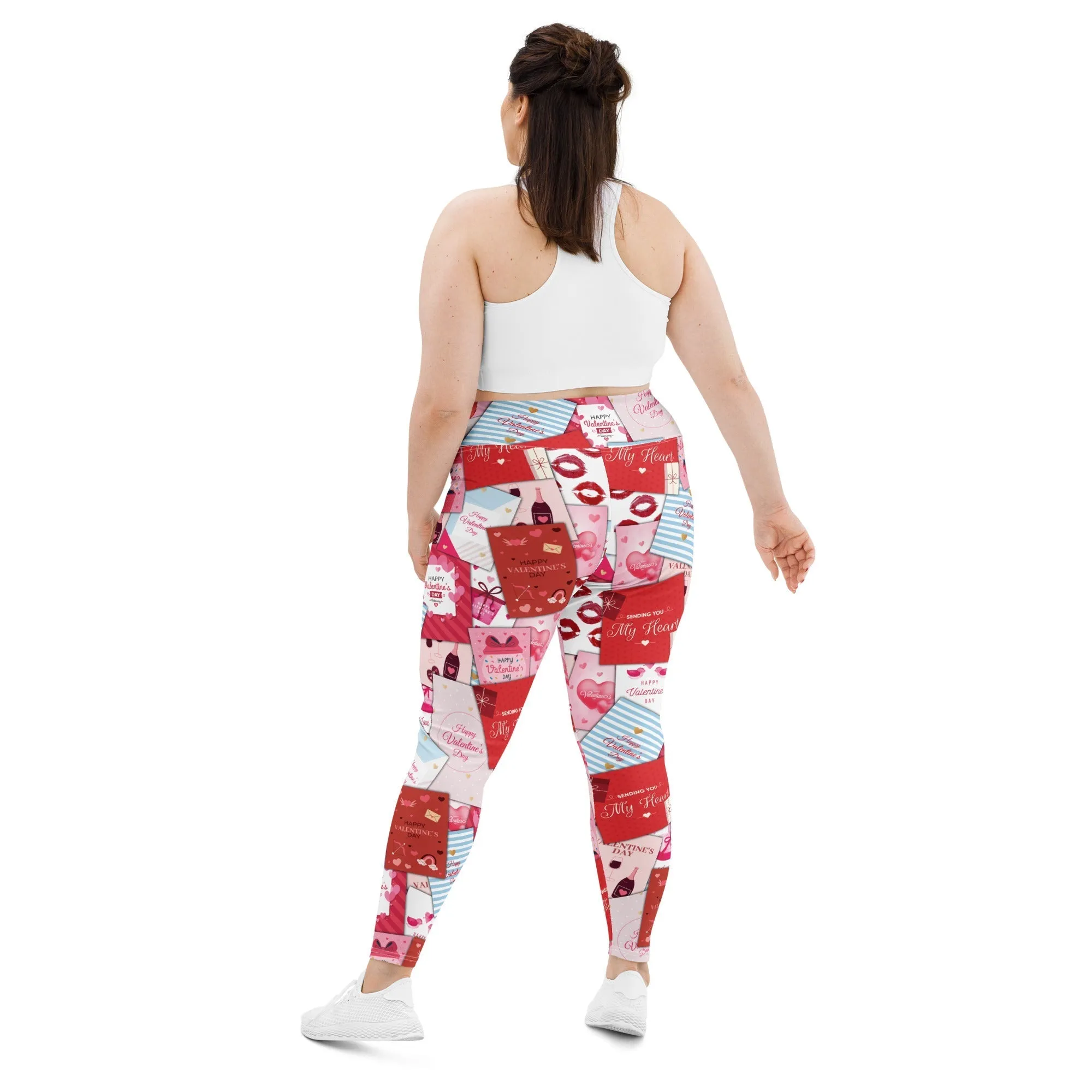 Valentine's Day Cards Plus Size Leggings