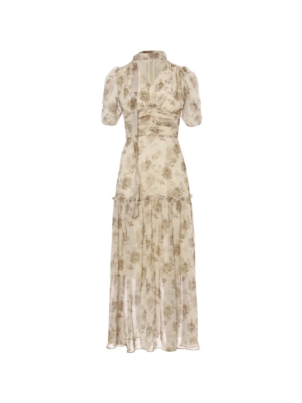 Vienna tie long dress