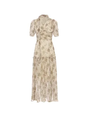 Vienna tie long dress