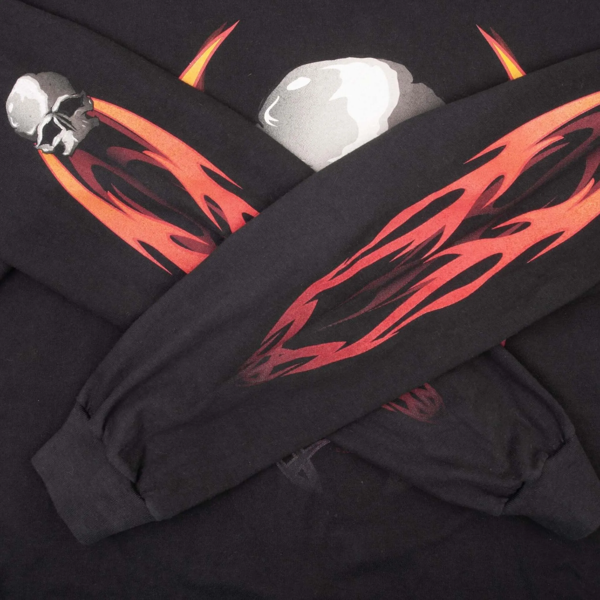 VINTAGE HARLEY DAVIDSON FLAME LONG SLEEVE TEE SHIRT 2005 SIZE XL MADE IN USA