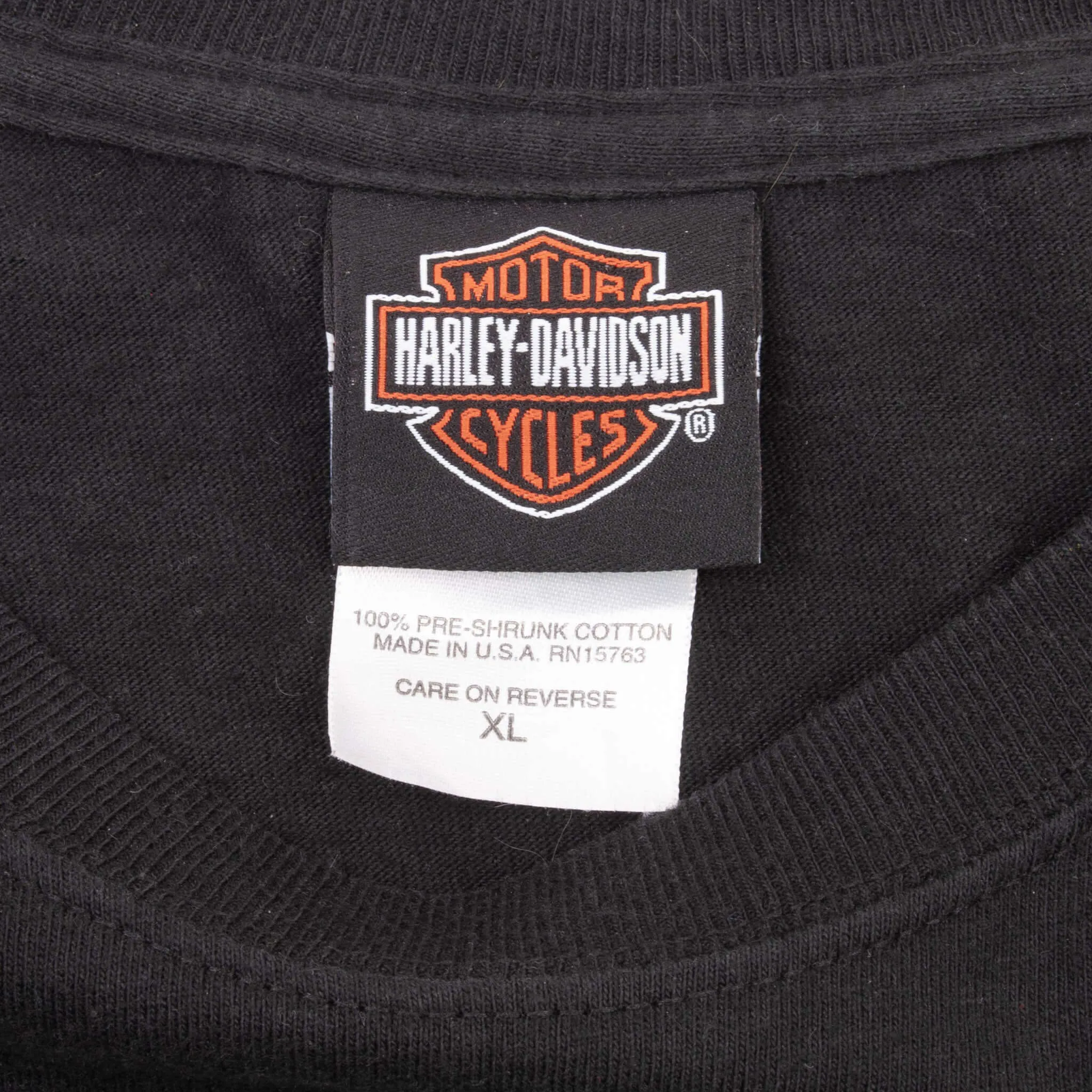 VINTAGE HARLEY DAVIDSON FLAME LONG SLEEVE TEE SHIRT 2005 SIZE XL MADE IN USA