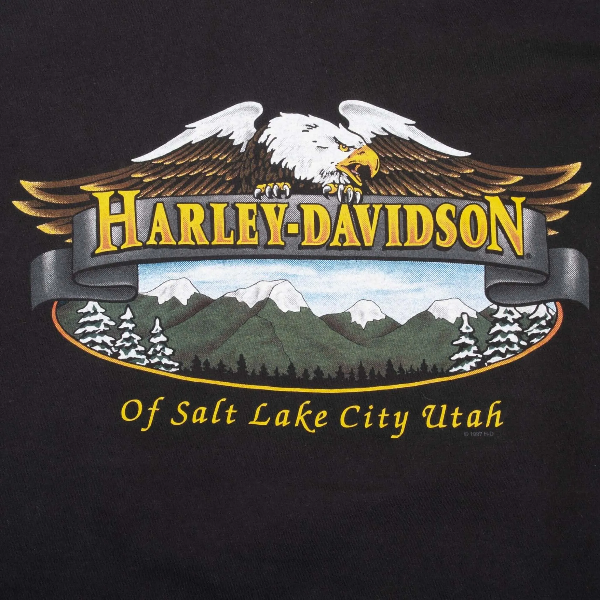 VINTAGE HARLEY DAVIDSON FLAME LONG SLEEVE TEE SHIRT 2005 SIZE XL MADE IN USA